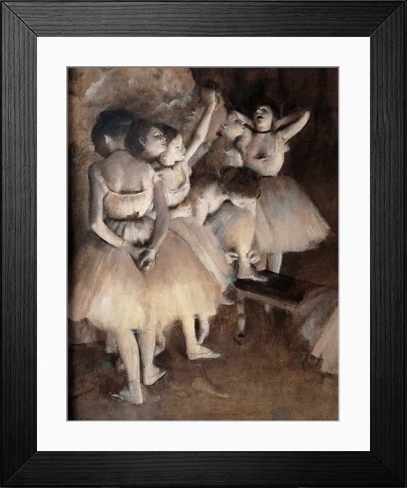 Framed Print : Dance Foyer at Opra (Paris), by Edgar Degas, 1874, 19th Century, oil on canvas, cm 65 x 81 - France, Ile de France, Paris, Muse dOrsay. Detail Framed Print : Dance Foyer at Opra (Paris), by Edgar Degas, 1874, 19th Century, oil on canvas, cm 65 x 81 - France, Ile de France, Paris, Muse dOrsay. Detail