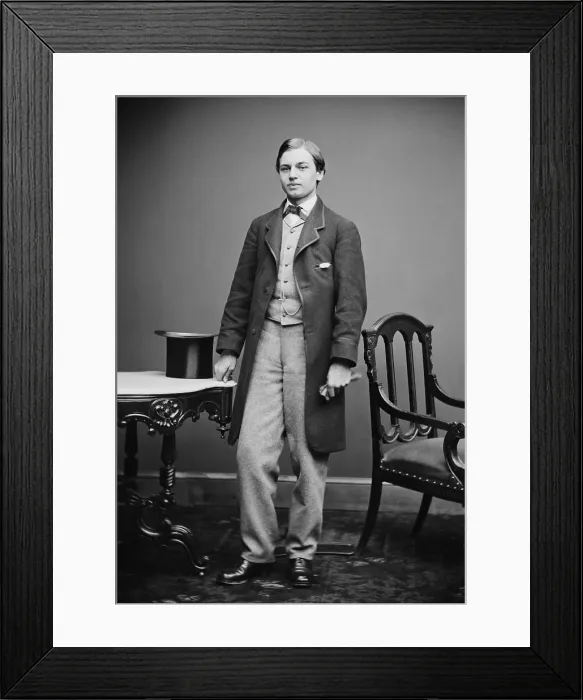 Framed Print : Robert Todd Lincoln was 17 when his father was inaugurated US President, and 21 when he was assassinated