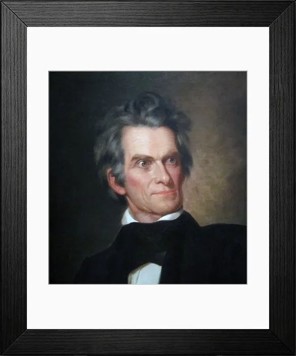 Framed Print : JOHN C. CALHOUN by George Peter Alexander Healy. Oil on canvas, circa 1845 Framed Print : JOHN C. CALHOUN by George Peter Alexander Healy. Oil on canvas, circa 1845