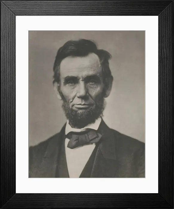 Framed Print : President Abraham Lincoln, August 9, 1863. Photograph made by Alexander Gardner in a session at Mathew Bradys Washington DC photo studio Framed Print : President Abraham Lincoln, August 9, 1863. Photograph made by Alexander Gardner in a session at Mathew Bradys Washington DC photo studio