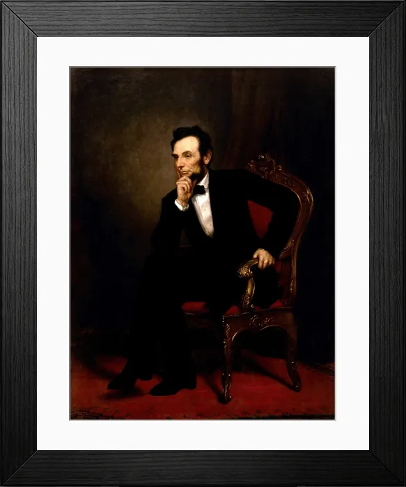 Framed Print : ABRAHAM LINCOLN, by George Peter Alexander Healy, 1869, oil on canvas