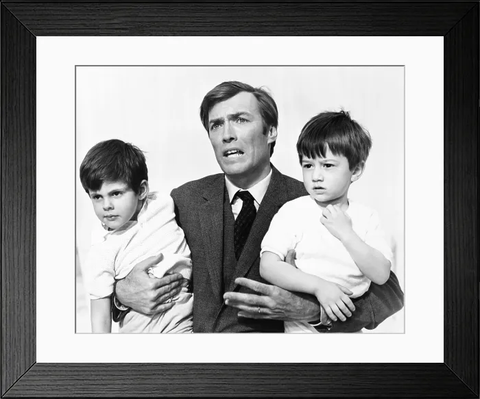 Framed Print : THE WITCHES, (aka LE STREGHE), Clint Eastwood (center), 1967