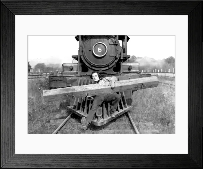 Framed Print : THE GENERAL, Buster Keaton, 1927