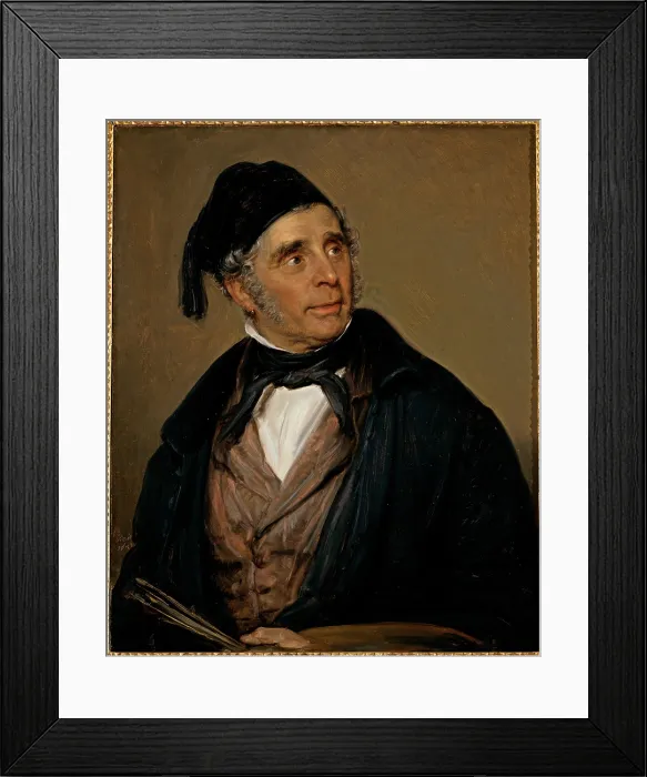 Framed Print : Carnovali Giovanni know as Piccio, Portrait of Pietro Ronzoni, 1847, 19th Century, oil on canvas