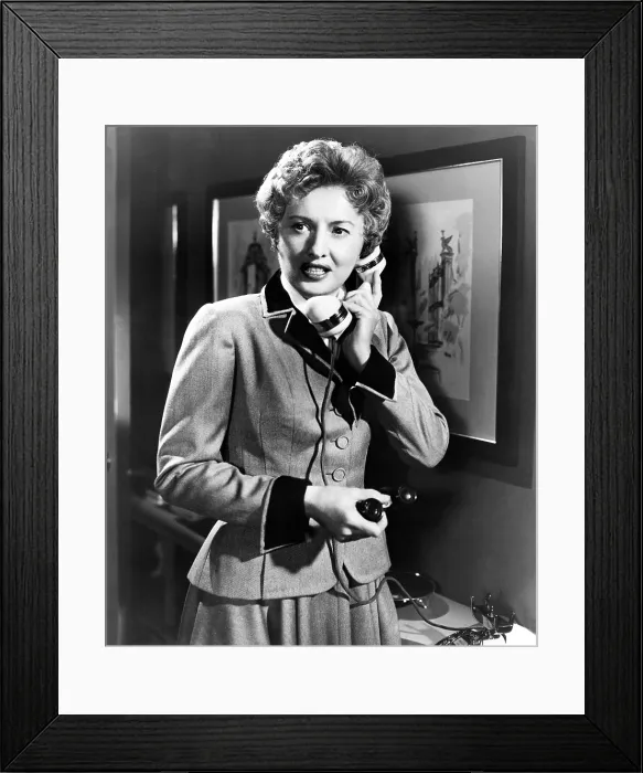 Framed Print : WITNESS TO MURDER, Barbara Stanwyck, 1954