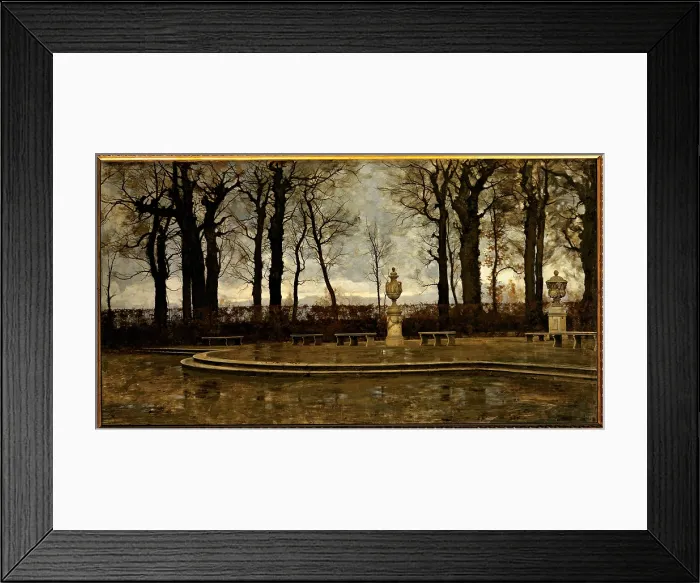 Framed Print : Calderini Marco, Winter Sadness, 1884, 19th Century, oil on canvas, Italy, Lazio, Rome, National Gallery of Modern Art