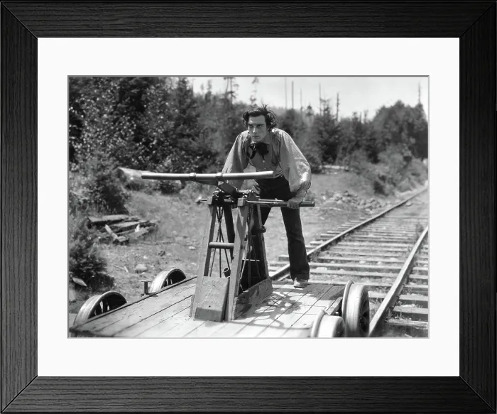 Framed Print : THE GENERAL, Buster Keaton, 1927