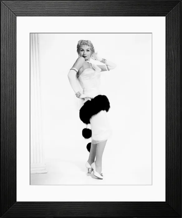 Framed Print : GENTLEMEN MARRY BRUNETTES, Jeanne Crain, in a costume by William Travilla, 1955