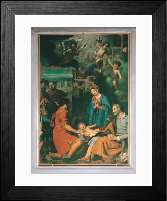Framed Print : Nativity, by Cosimo Gamberucci, 26th Century, - Italy, Tuscany, Florence, San Michele a San Salvi church Framed Print : Nativity, by Cosimo Gamberucci, 26th Century, - Italy, Tuscany, Florence, San Michele a San Salvi church