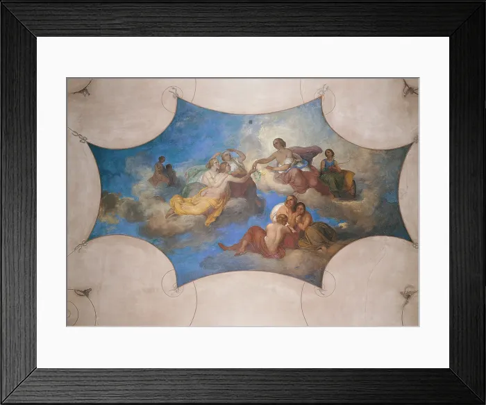 Framed Print : The Triumph of Civilization, by Vincenzo Gazzotto, 1842 about, 19th Century, - Italy, Veneto, Padua, Casino Pedrocchi, Renaissance Room. All
