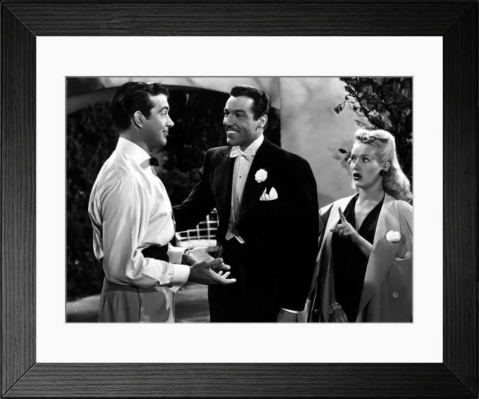 Framed Print : SPRINGTIME IN THE ROCKIES, John Payne, Cesar Romero, Betty Grable, 1942