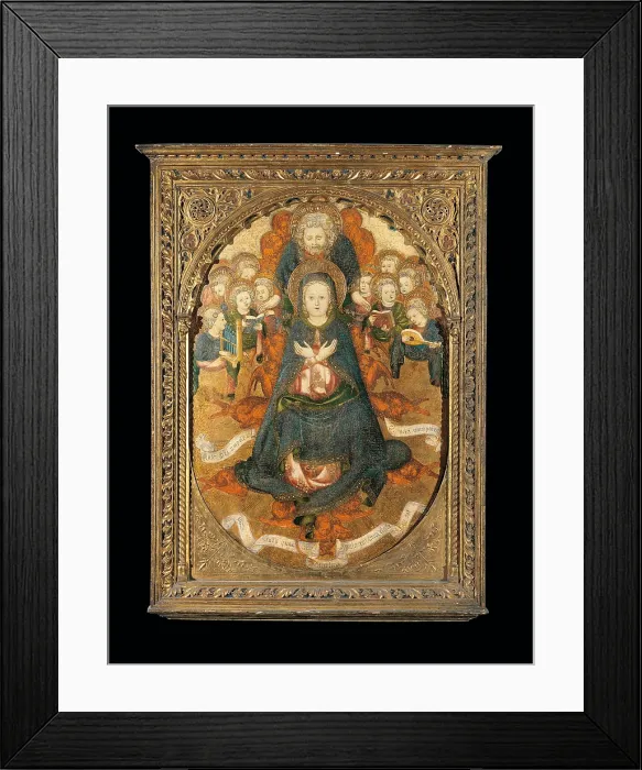 Framed Print : Assumption of the Virgin, by Unknown Artist, 15th Century, - Italy, Lombardy, Milan, Brera art gallery. All