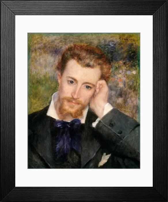 Framed Print : Eugene Murer, by Auguste Renoir, 1877, French impressionist painting, oil on canvas