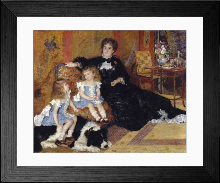 Framed Print : Mme. Georges Charpentier and her Children, by Auguste Renoir, 1878, impressionist oil painting Framed Print : Mme. Georges Charpentier and her Children, by Auguste Renoir, 1878, impressionist oil painting