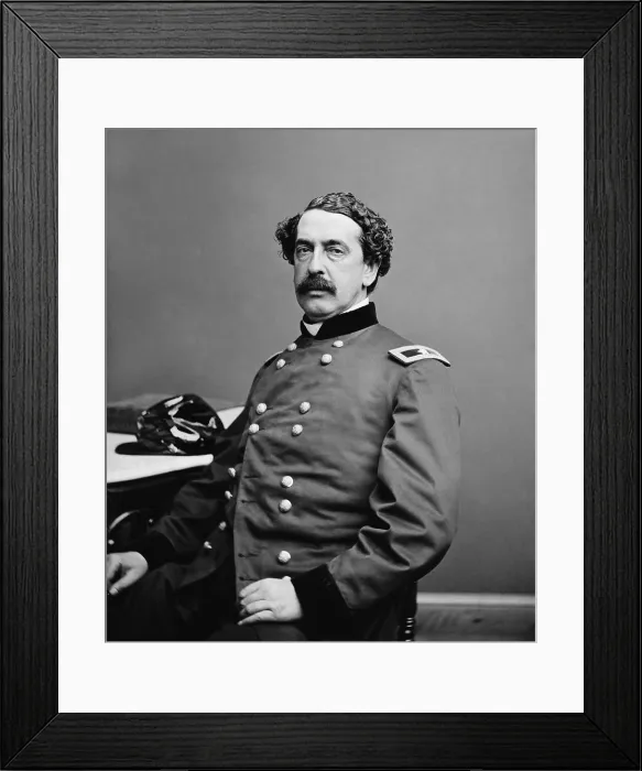 Framed Print : General Abner Doubleday, officer of the Federal Army during the US Civil War, 1861-65