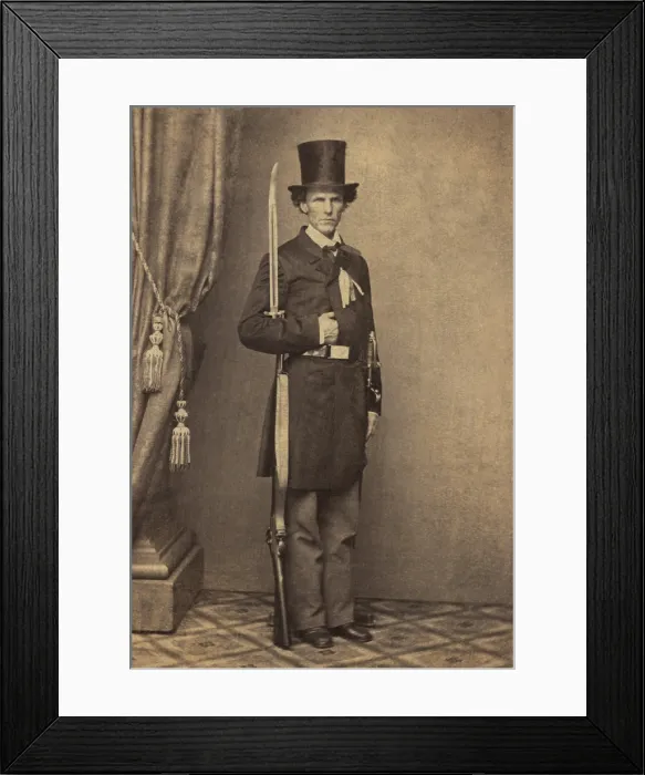 Framed Print : James Henry Lane, was leader of the Free State Party of Kansas