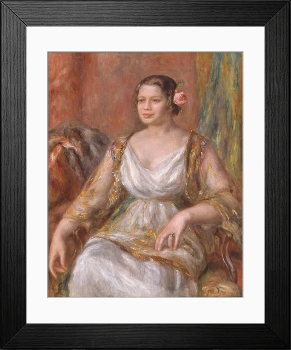 Framed Print : Tilla Durieux, by Auguste Renoir, 1914, French impressionist painting, oil on canvas. Tilla Durieux, a famous German actress traveled to Paris have her portrait painted by Renoir Framed Print : Tilla Durieux, by Auguste Renoir, 1914, French impressionist painting, oil on canvas. Tilla Durieux, a famous German actress traveled to Paris have her portrait painted by Renoir