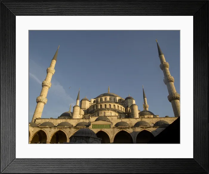 Framed Print : Sultan Ahmed Mosque (Sultan Ahmet Camii), by Sedefkr Mehmed Aga, 1609-1617, 17th Century, marble and granite building - Turkey, Istanbul. Whole artwork view Framed Print : Sultan Ahmed Mosque (Sultan Ahmet Camii), by Sedefkr Mehmed Aga, 1609-1617, 17th Century, marble and granite building - Turkey, Istanbul. Whole artwork view