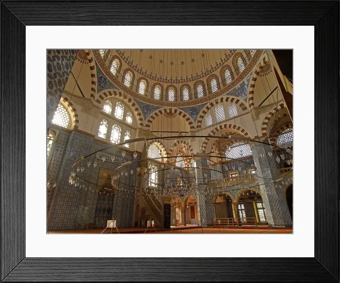 Framed Print : Rstem Pasha Mosque (Rstempasa Camii), by Mimar Sinan, 1561-1562, XVI Century, marble and granite building - Turkey, Istanbul. Total artwork view Framed Print : Rstem Pasha Mosque (Rstempasa Camii), by Mimar Sinan, 1561-1562, XVI Century, marble and granite building - Turkey, Istanbul. Total artwork view