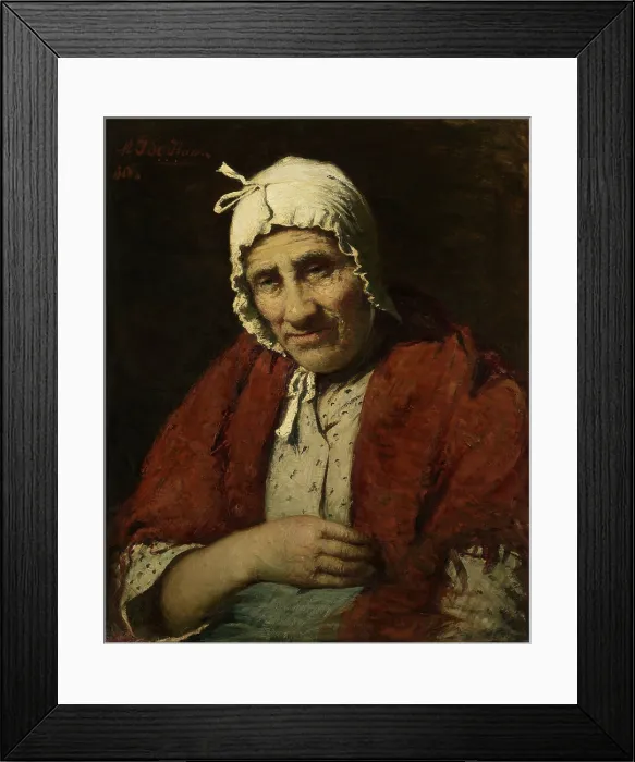 Framed Print : Old Jewish Woman, by Meijer Isaac de Haan, 1880, Dutch painting, oil on canvas Framed Print : Old Jewish Woman, by Meijer Isaac de Haan, 1880, Dutch painting, oil on canvas