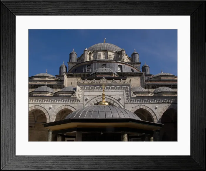 Framed Print : Bayezid II Mosque (Beyazit Camii), 1501-1505, 16th Century, marble and granite building - Turkey, Istanbul. Detail