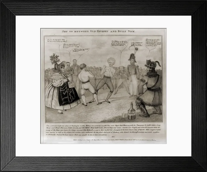 Framed Print : Andrew Jackson's war on the Bank of the United States