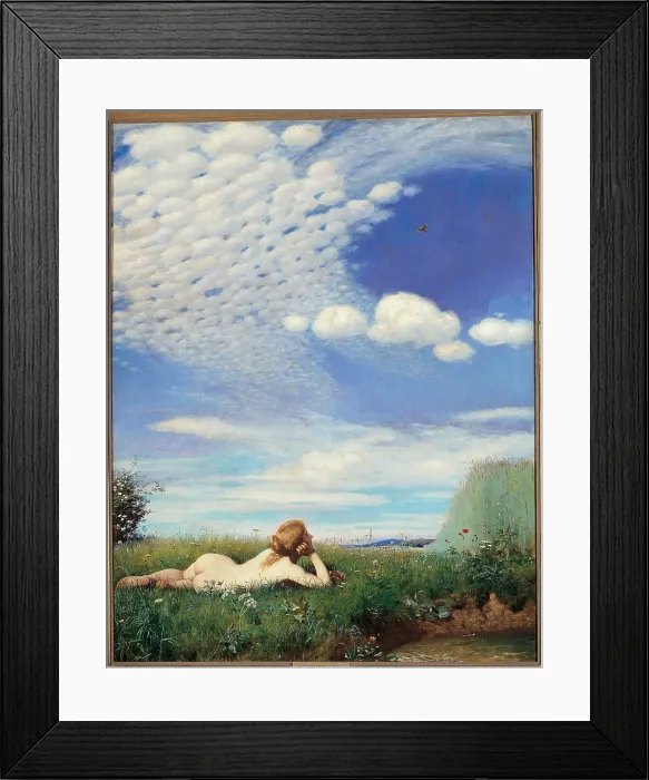 Framed Print : Lark, by Merse Pal Szinyei, 1882 - 1883, 19th Century, - Hungary, Budapest, Hungarian National Museum