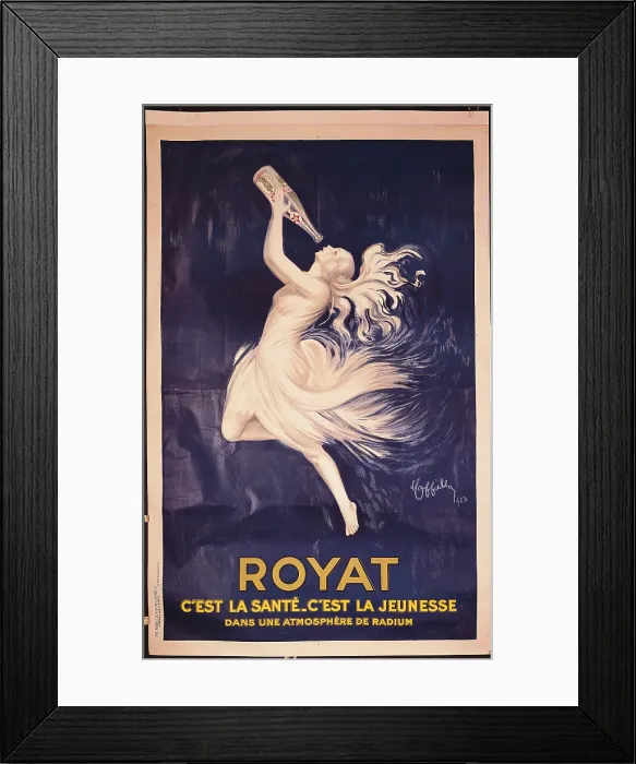 Framed Print : Royat, by Leonetto Cappiello, 20th Century, cm 200 x 130 - Italy, Veneto, Treviso, Treviso, L. Bailo Civic Museum, Salce Collection. All