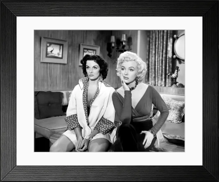 Framed Print : GENTLEMEN PREFER BLONDES, Jane Russell, Marilyn Monroe, 1953, TM & Copyright (c) 20th Century Fox Film Corp. All rights reserved