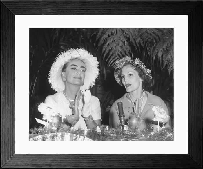 Framed Print : Pat Nixon and Actress Joan Crawford at political event, April 4, 1960. - (BSLOC_2014_14_47)