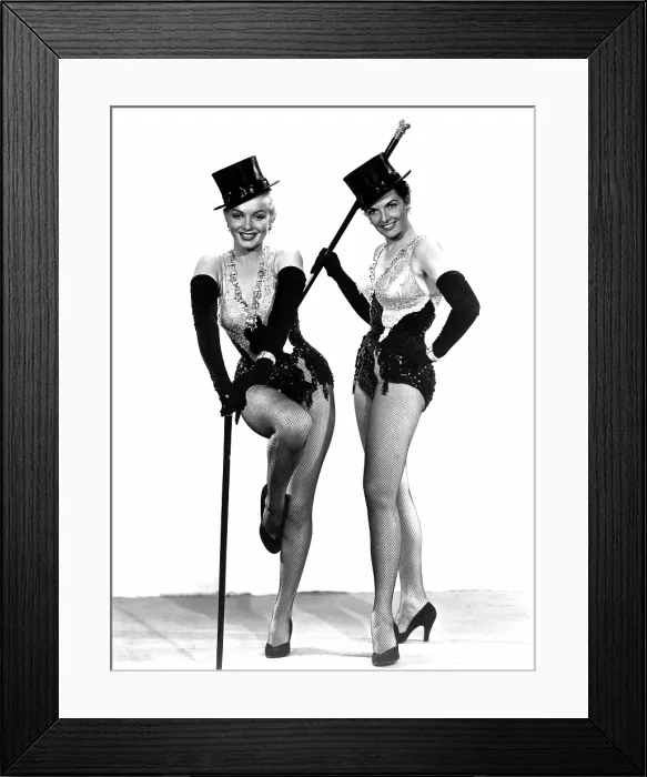 Framed Print : GENTLEMEN PREFER BLONDES, Marilyn Monroe, Jane Russell, 1953 TM and Copyright (c) 20th Century-Fox Film Corp. All Rights Reserved Framed Print : GENTLEMEN PREFER BLONDES, Marilyn Monroe, Jane Russell, 1953 TM and Copyright (c) 20th Century-Fox Film Corp. All Rights Reserved