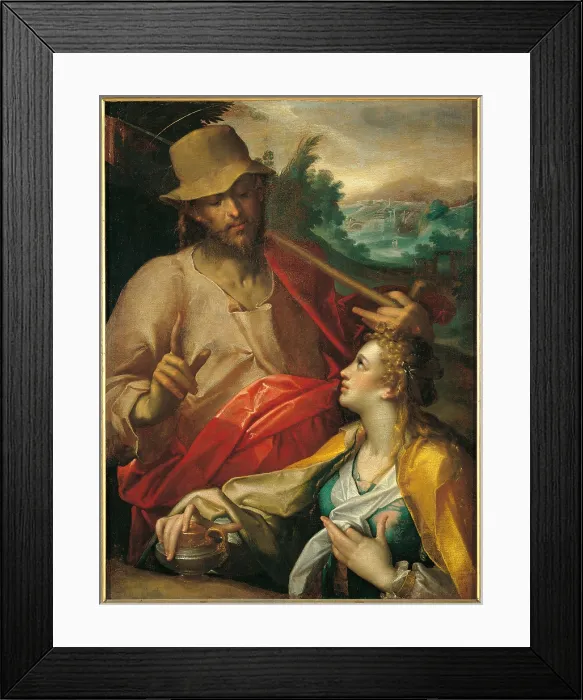 Framed Print : Noli me tangere, by Bartholomeus Spranger, 1591, 16th Century, cm 128, 5 x 97, 5 - Rumania, Bucarest, Bucarest, Rumenia National gallery. All