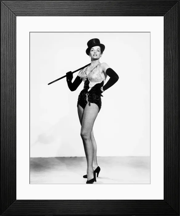 Framed Print : GENTLEMEN PREFER BLONDES, Jane Russell, in a costume by William Travilla, 1953, TM and Copyright 20th Century Fox Film Corp. All rights reserved