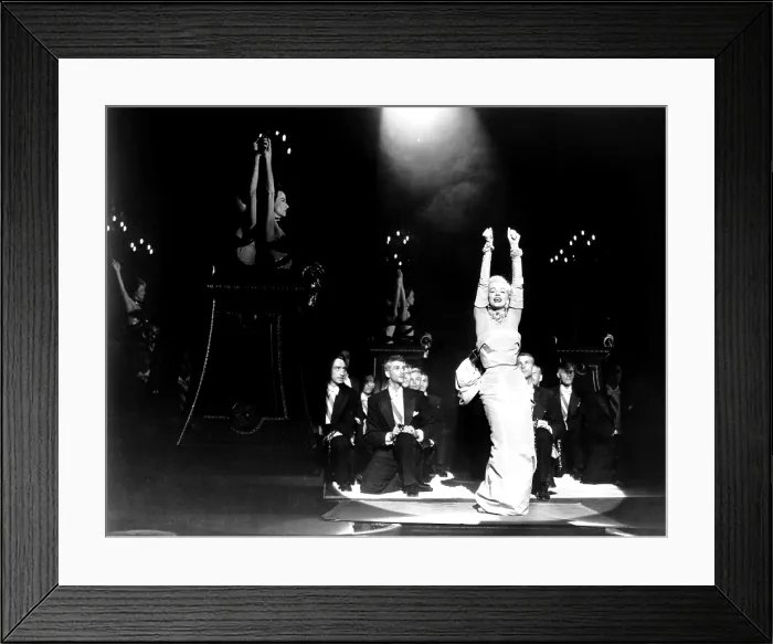 Framed Print : GENTLEMEN PREFER BLONDES, Marilyn Monroe, in a gown by Travilla, 1953, TM and Copyright 20th Century Fox Film Corp. All rights reserved. Courtesy: Everett Collection