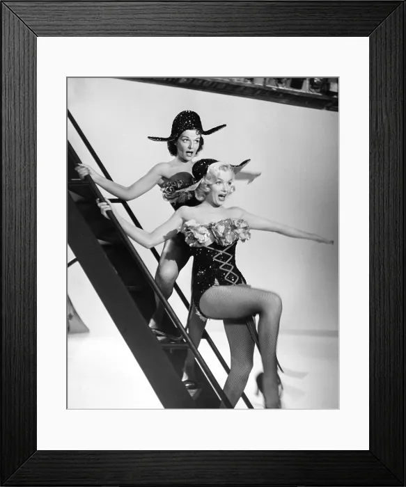 Framed Print : GENTLEMEN PREFER BLONDES, from left: Jane Russell, Marilyn Monroe, 1953, TM & Copyright 20th Century Fox Film Corp. / courtesy Everett Collection