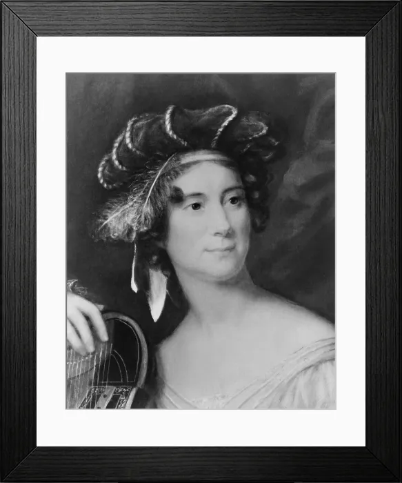 Framed Print : First Lady Louisa Catherine Johnson Adams, wife of President John Quincy Adams. She was born in London, to an English mother and American merchant father in 1875
