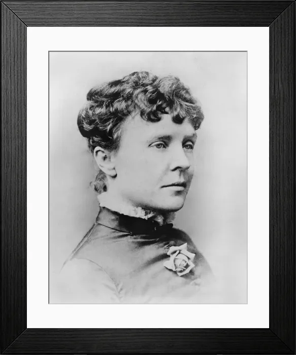 Framed Print : Rose Elizabeth Cleveland, President Grover Clevelands sister and White House hostess, 1885-86 Framed Print : Rose Elizabeth Cleveland, President Grover Clevelands sister and White House hostess, 1885-86