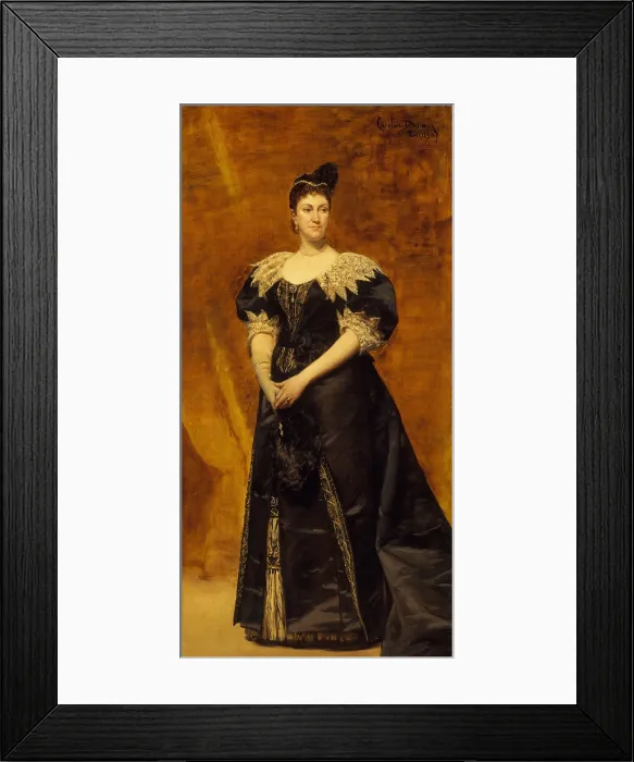 Framed Print : Mrs. William Astor, was born in 1831 as Caroline Webster Schermerhorn. In 1853, she married William Backhouse Astor Jr. a banker and grandson of John Jacob Astor