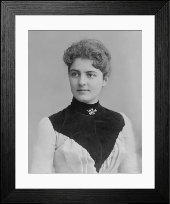 Framed Print : First Lady, Frances Folsom Cleveland, c. 1892-1896. She gave birth to two daughters, Esther and Marion, at the White House during her husbands second term (BSLOC_2016_13_198.jpg ) Framed Print : First Lady, Frances Folsom Cleveland, c. 1892-1896. She gave birth to two daughters, Esther and Marion, at the White House during her husbands second term (BSLOC_2016_13_198.jpg )