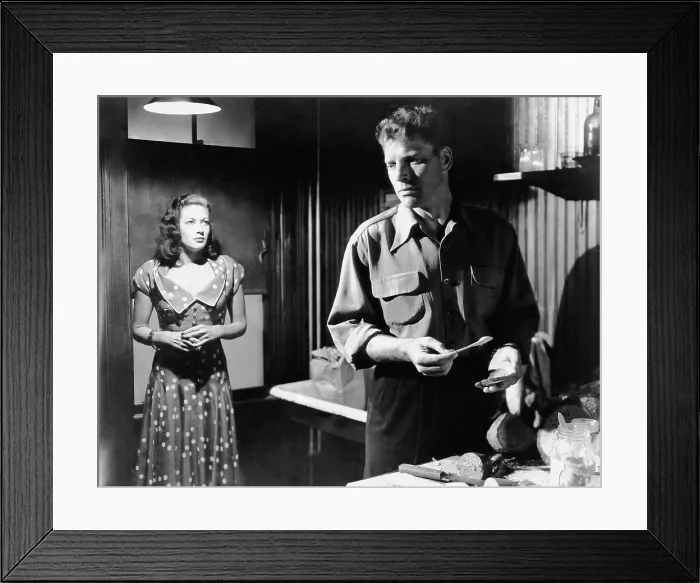 Framed Print : CRISS CROSS, from left, Yvonne De Carlo, Burt Lancaster, 1949
