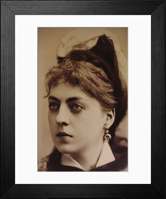 Framed Print : Drew Barrymore, was born Georgiana Drew in 1856, to actors Louisa Lane and John Drew