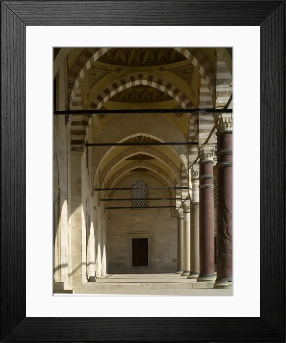 Framed Print : Sleymaniye Mosque (Sleymaniye Camii), by Mimar Sinan, 1550-1557, 16th Century - Turkey, Istanbul. Detail