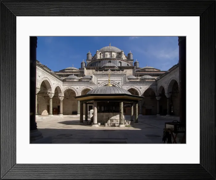 Framed Print : Bayezid II Mosque (Beyazit Camii), 1501-1505, 16th Century - Turkey, Istanbul. Detail