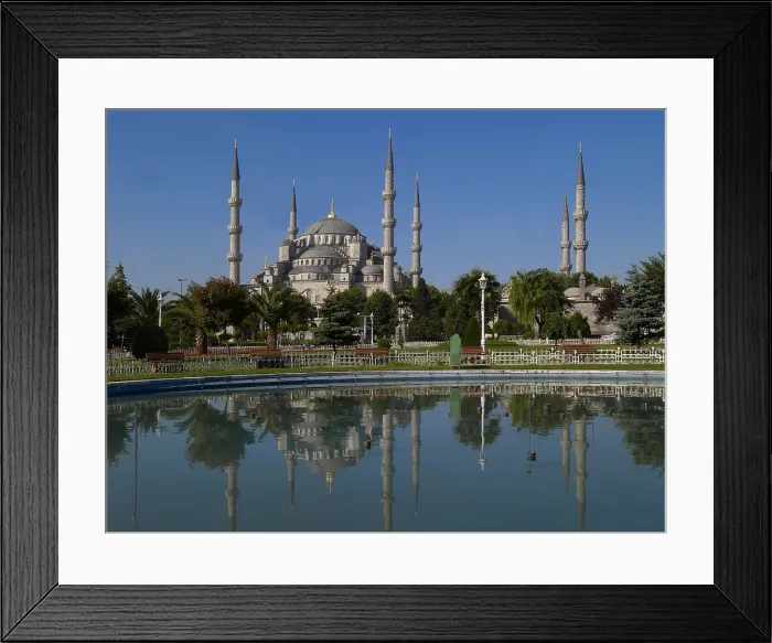 Framed Print : Sultan Ahmed Mosque (Sultan Ahmet Camii), by Sedefkr Mehmed Aga, 1609-1617, 17th Century - Turkey, Istanbul. Whole artwork view Framed Print : Sultan Ahmed Mosque (Sultan Ahmet Camii), by Sedefkr Mehmed Aga, 1609-1617, 17th Century - Turkey, Istanbul. Whole artwork view