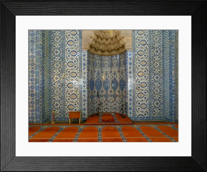 Framed Print : Rstem Pasha Mosque (Rstempasa Camii), by Mimar Sinan, 1561-1562, 16th Century - Turkey, Istanbul. Detail