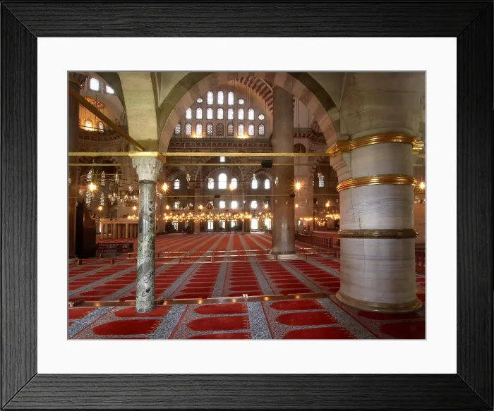 Framed Print : Sleymaniye Mosque (Sleymaniye Camii), by Mimar Sinan, 1550-1557, 16th Century - Turkey, Istanbul. Detail Framed Print : Sleymaniye Mosque (Sleymaniye Camii), by Mimar Sinan, 1550-1557, 16th Century - Turkey, Istanbul. Detail