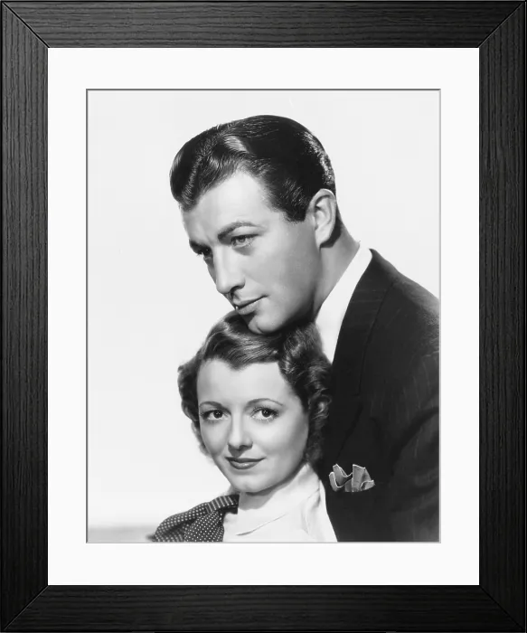 Framed Print : SMALL TOWN GIRL, from left: Janet Gaynor, Robert Taylor, 1936, Photo by Clarence Bull