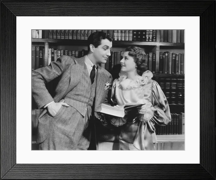 Framed Print : SMALL TOWN GIRL, from left: Robert Taylor, Janet Gaynor, 1936