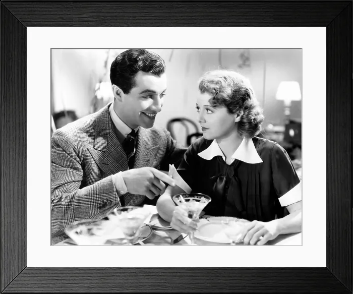 Framed Print : SMALL TOWN GIRL, from left, Robert Taylor, Janet Gaynor, 1936 Framed Print : SMALL TOWN GIRL, from left, Robert Taylor, Janet Gaynor, 1936