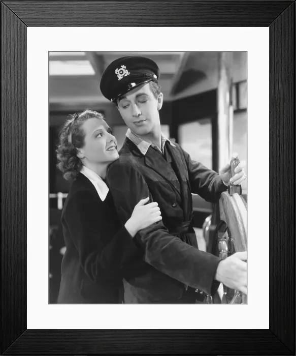Framed Print : SMALL TOWN GIRL, from left: Janet Gaynor, Robert Taylor, 1936